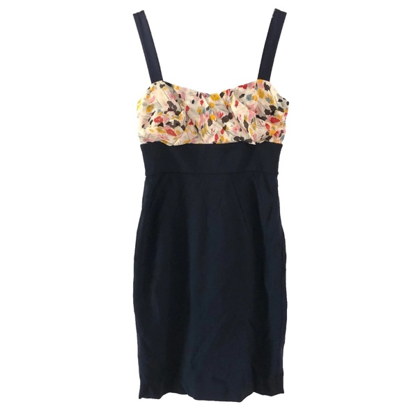 Diane Von Furstenberg Sophia Loren Women’s Navy Blue Dress Size 6 Silk Blend - Picture 6 of 15